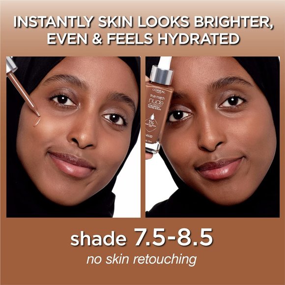 Medium Nude Hyaluronic Tinted Serum Foundation with 1% Hyaluronic acid - Picture 4 of 9